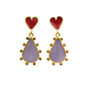 Aretes Gotas de Amor (Color)